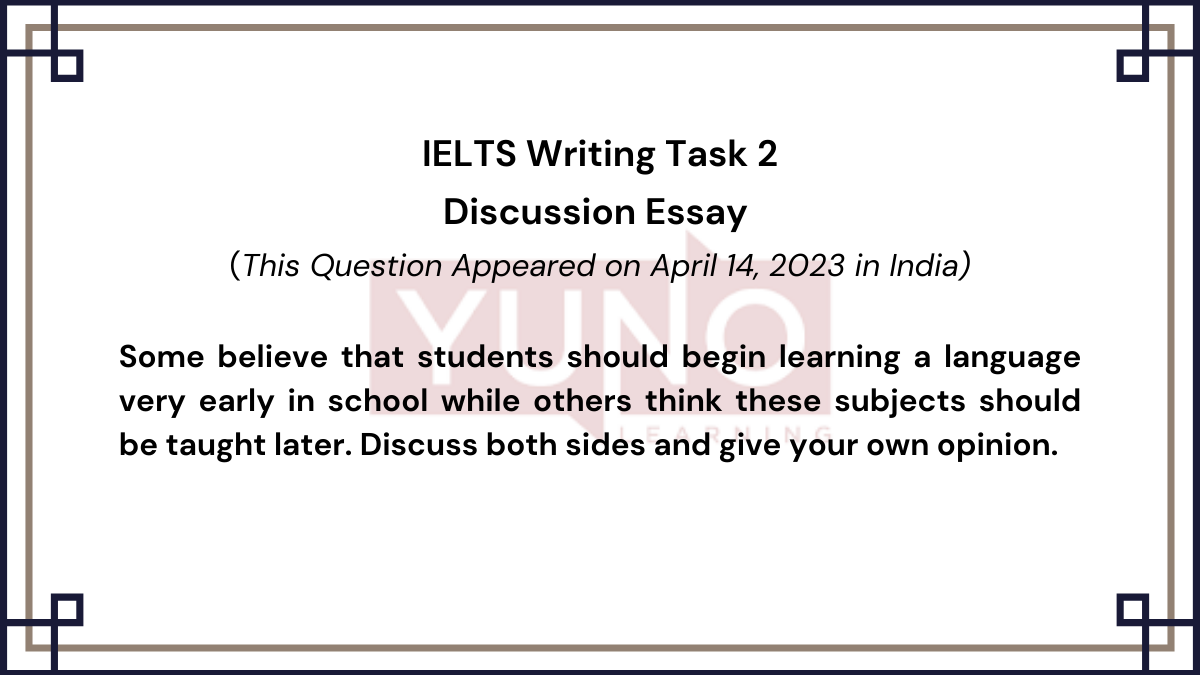 14 April 2023 IELTS Discussion Essay On Language